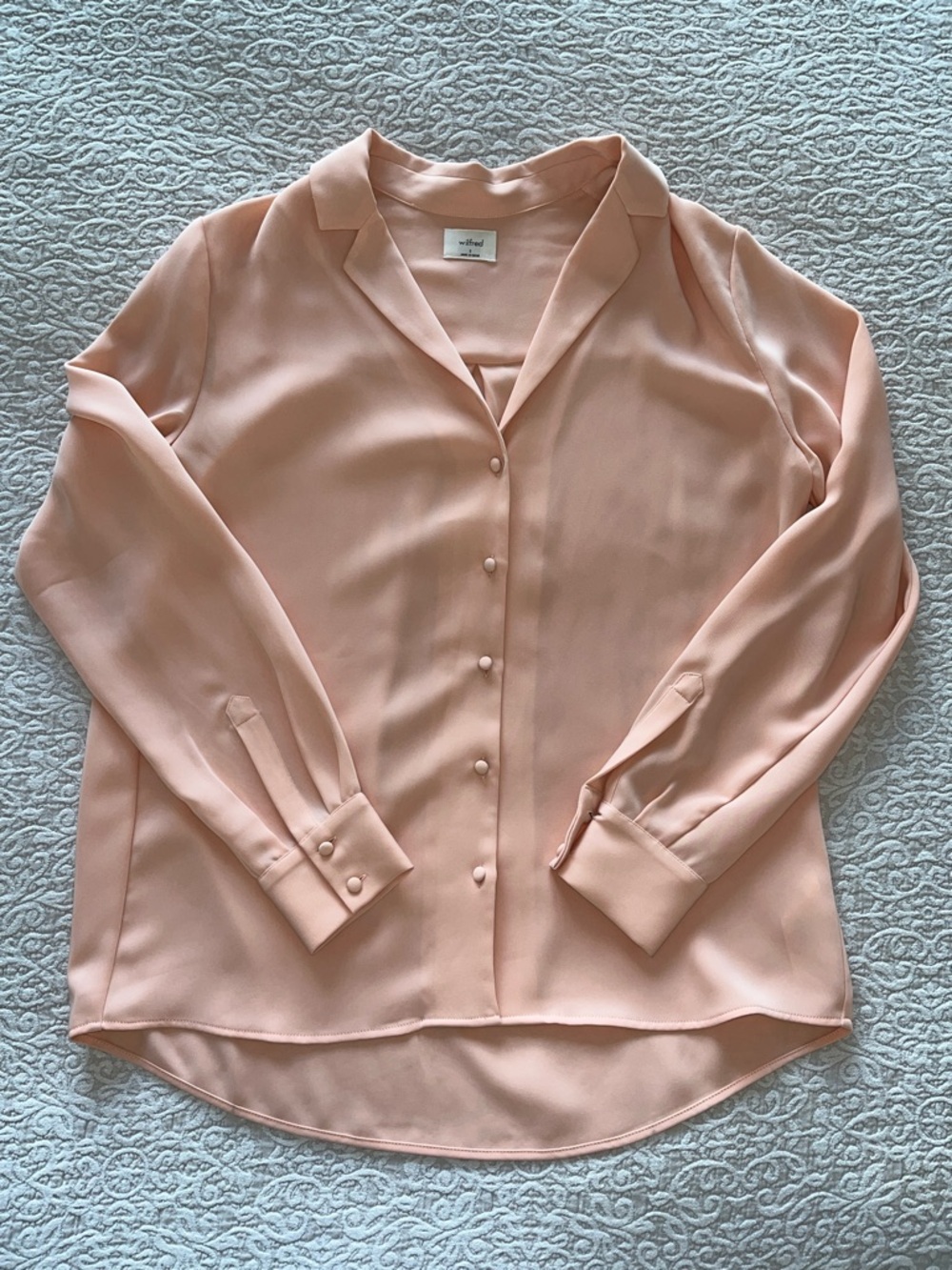 Wilfred Button Down Long-Sleeve Blouse